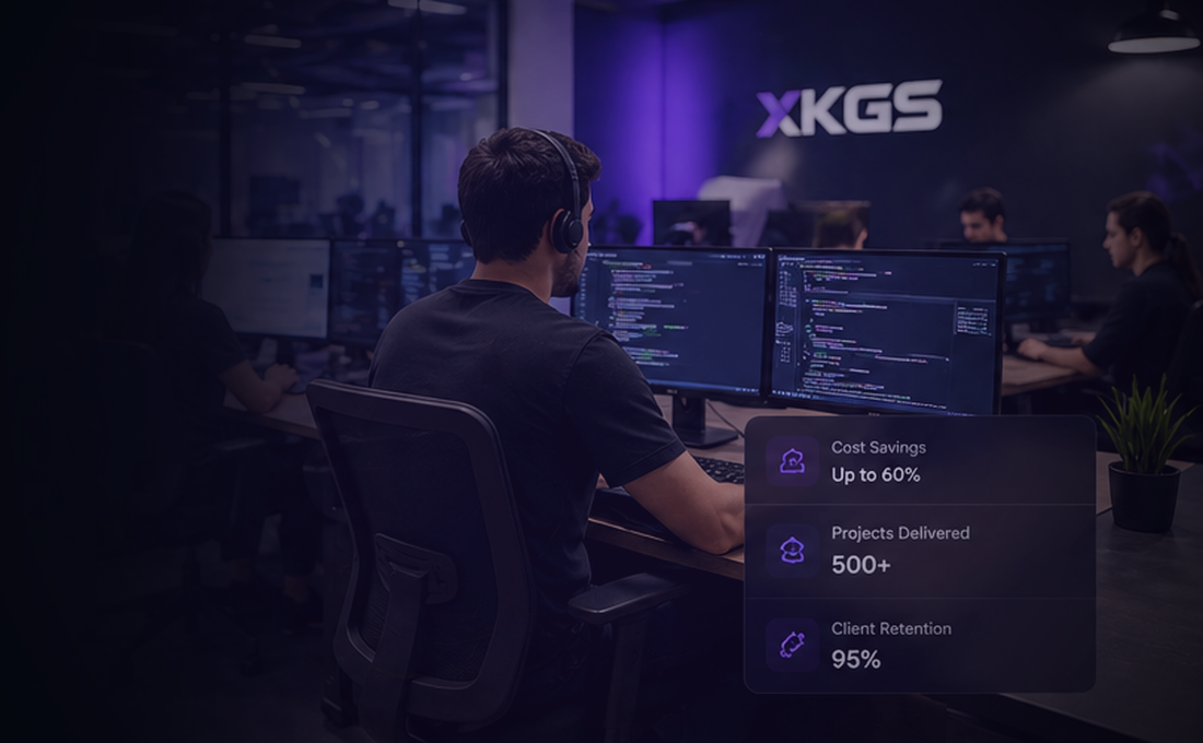 XKGS operations team working with dashboards and client support workflows
